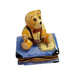 Teddy Bear Treasure Box for Children Porcelain Limoges Teddy French Trinket Box