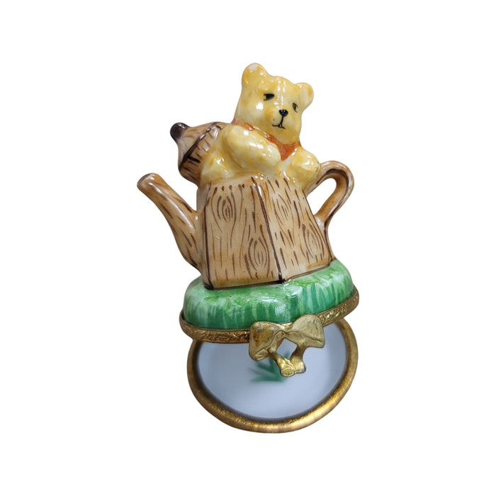 Teddy Bear in Teapot-Teddy teapot home-CH8C164