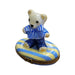 Teddy Bear w Blue Bow-Teddy-CH8C203