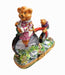 Teddy Bears Bicycle Adventure for Collectors Porcelain Limoges Teddy carnival vehicle French Trinket Box