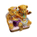 Teddy Bears Playing Limoges Box for Collectors Porcelain Limoges Teddy carnival French Trinket Box