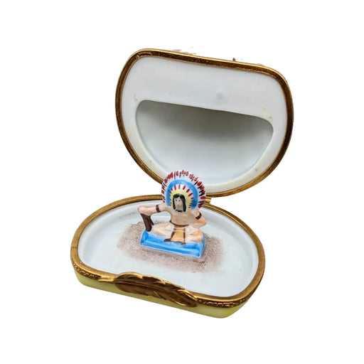 Teepee Limoges Box for Collectors Porcelain Limoges thanksgiving French Trinket Box