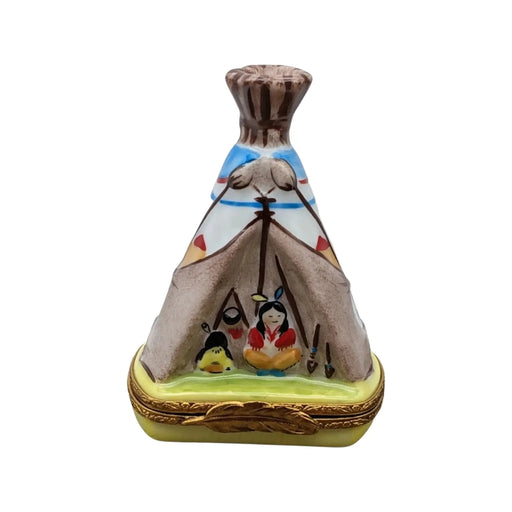 Teepee Limoges Box for Collectors Porcelain Limoges thanksgiving French Trinket Box