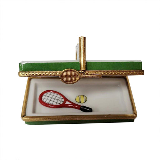 Tennis Court Limoges Box for Enthusiasts Porcelain Limoges sports French Trinket Box