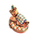 Terrier Dog Plaid Elegance Box for Home Decor Porcelain Limoges dog French Trinket Box