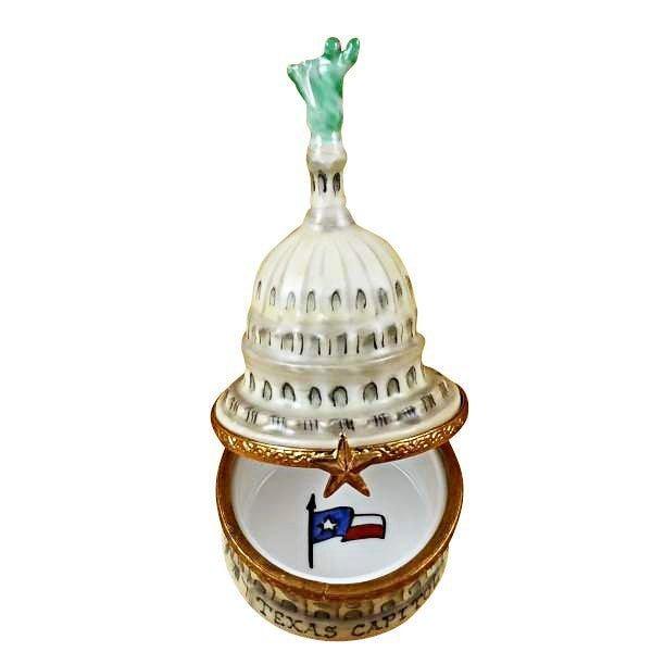 Texas Capitol Limoges Box for Collectors Porcelain Limoges united states monuments French Trinket Box
