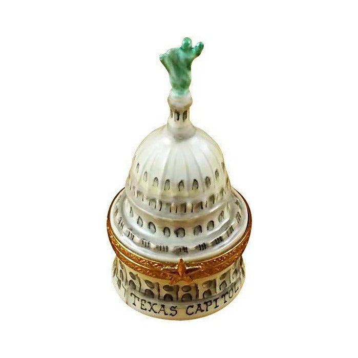Genuine Rochard Texas Capitol Limoges box painted by hand in France, from Limoges Boutique
