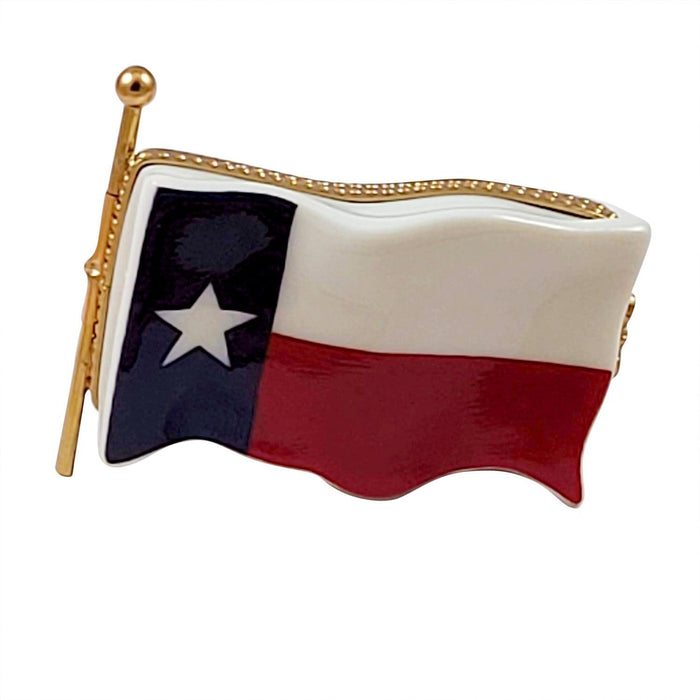 Texas Flag Limoges Box for State Pride Porcelain Limoges united states French Trinket Box