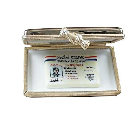 Texas License Plate Collectible for Souvenir Lovers Porcelain Limoges united states French Trinket Box