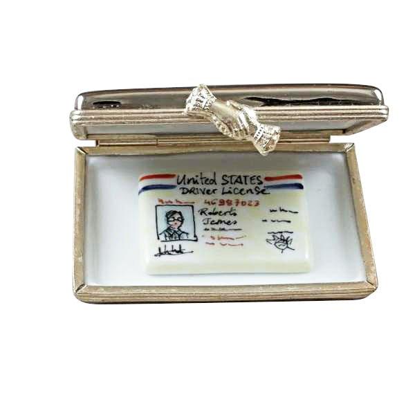 Texas License Plate Collectible for Souvenir Lovers Porcelain Limoges united states French Trinket Box