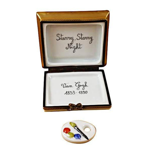Starry Night Limoges Box for Art Lovers Porcelain Limoges art French Trinket Box