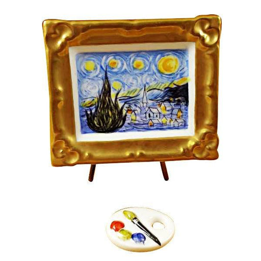 Starry Night Limoges Box for Art Lovers Porcelain Limoges art French Trinket Box