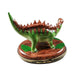 Thorny Back Stegosaurus for Dino Collectors Porcelain Limoges wild animals French Trinket Box