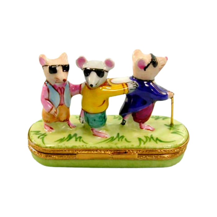 Three Blind Mice Limoges Box for Collectors Porcelain Limoges fairy myth Fairy Tale French Trinket Box