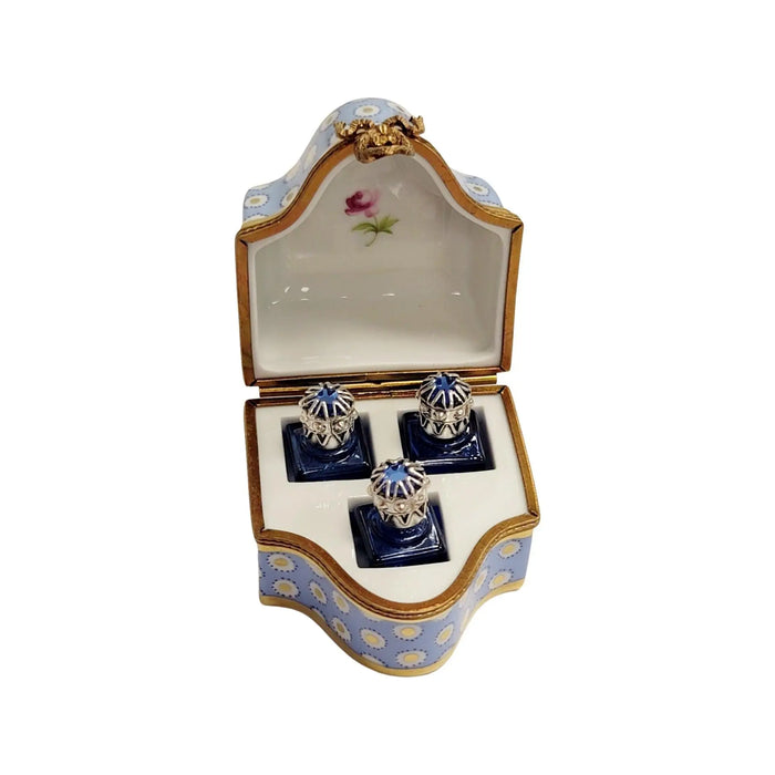 Elegant Perfume Box for Sophisticated Collectors Porcelain Limoges perfume French Trinket Box