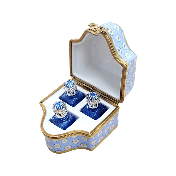 Elegant Perfume Box for Sophisticated Collectors Porcelain Limoges perfume French Trinket Box