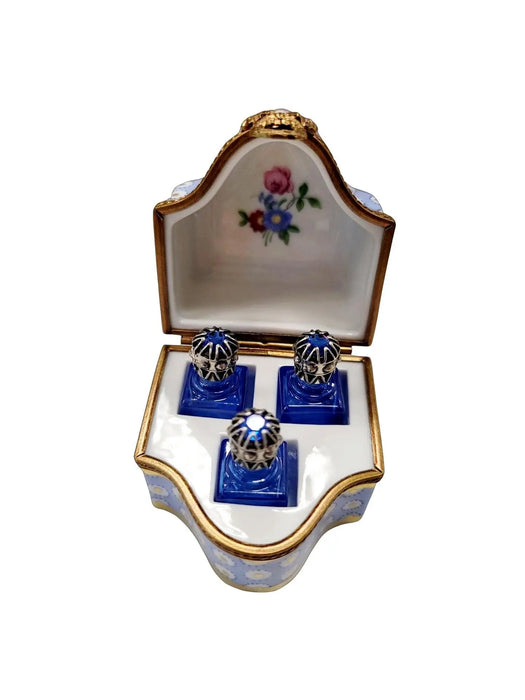 Elegant Perfume Box for Sophisticated Collectors Porcelain Limoges perfume French Trinket Box