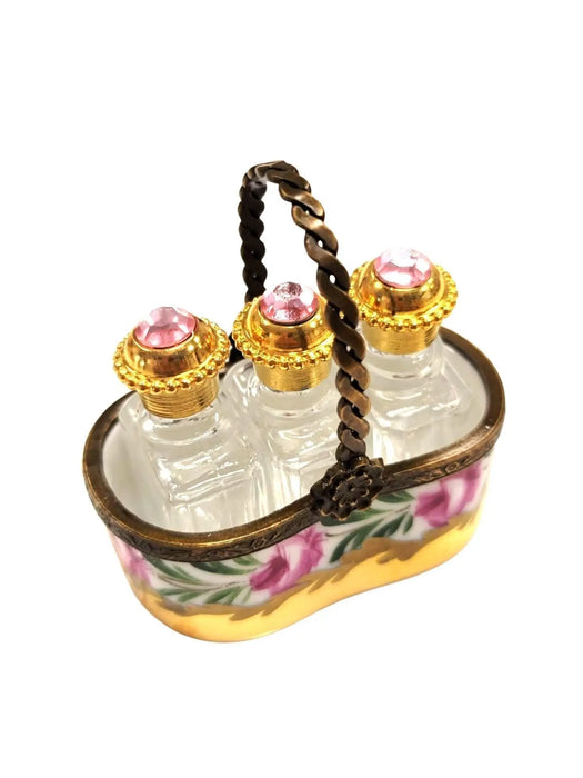 Rare Perfumes Gift Set for Collectors Porcelain Limoges Perfume French Trinket Box