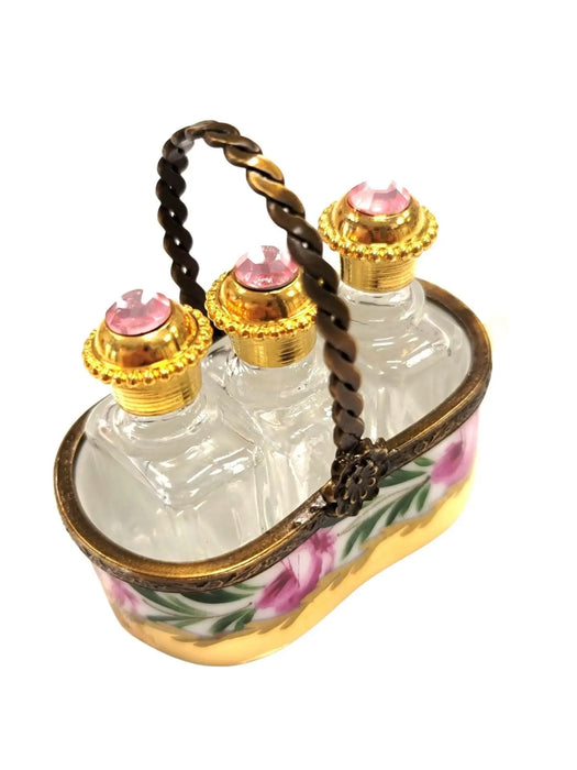 Rare Perfumes Gift Set for Collectors Porcelain Limoges Perfume French Trinket Box