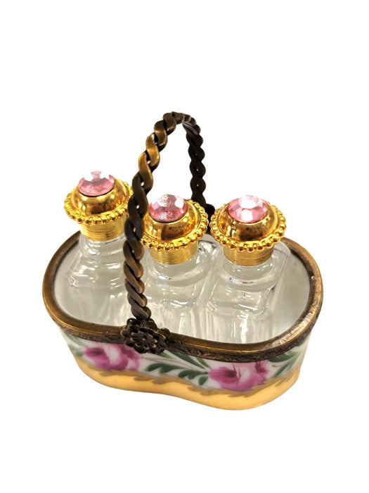 Rare Perfumes Gift Set for Collectors Porcelain Limoges Perfume French Trinket Box