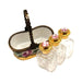 Hand-painted 3 Perfumes in Gold Basket Limoges box, French artistry for lovers of fine art