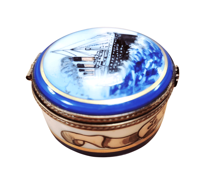 Titanic Memorial Box for Collectors Porcelain Limoges boat French Trinket Box