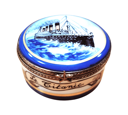 Titanic Memorial Box for Collectors Porcelain Limoges boat French Trinket Box