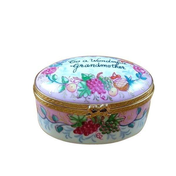 Limoges Box for Grandmother Porcelain Limoges special occasions mother xmas theme French Trinket Box