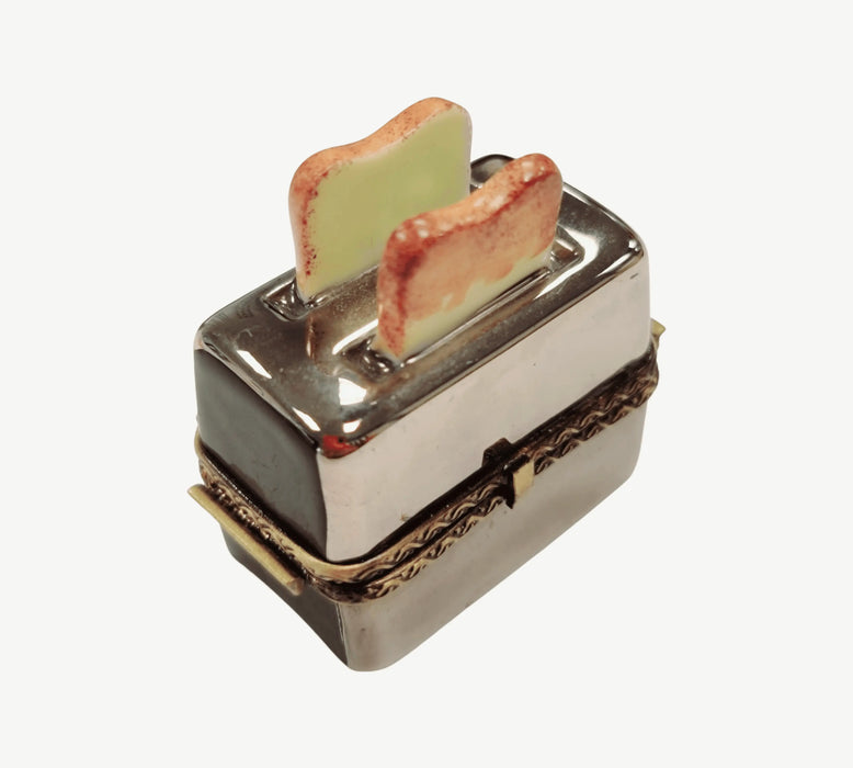 Toaster and Toast Limoges Box for Kitchen Collectors Porcelain Limoges Home Food French Trinket Box