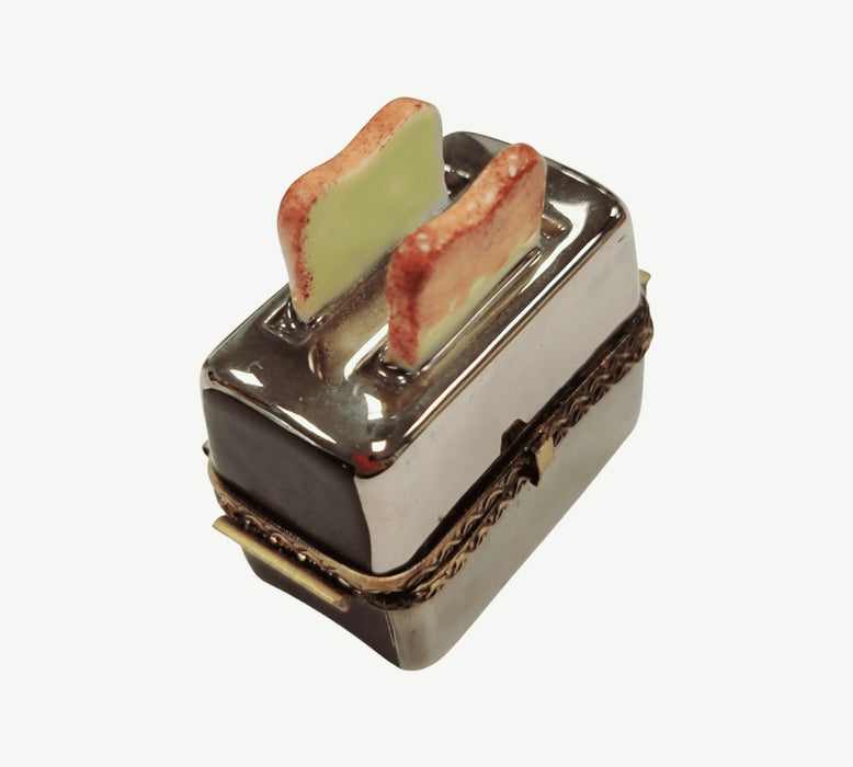 Toaster and Toast Limoges Box for Kitchen Collectors Porcelain Limoges Home Food French Trinket Box