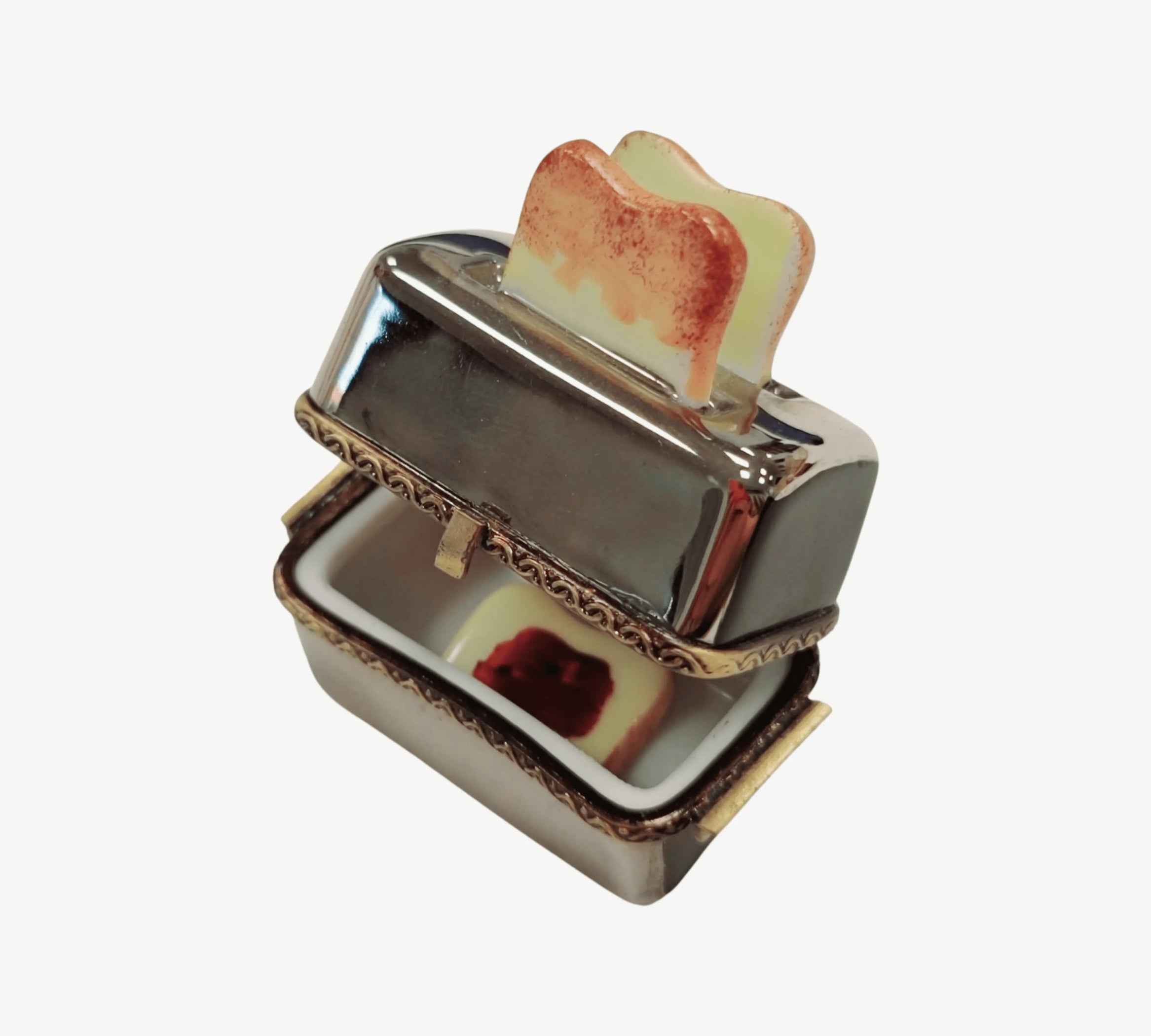 Toaster and Toast Limoges Box – Handcrafted French Porcelain