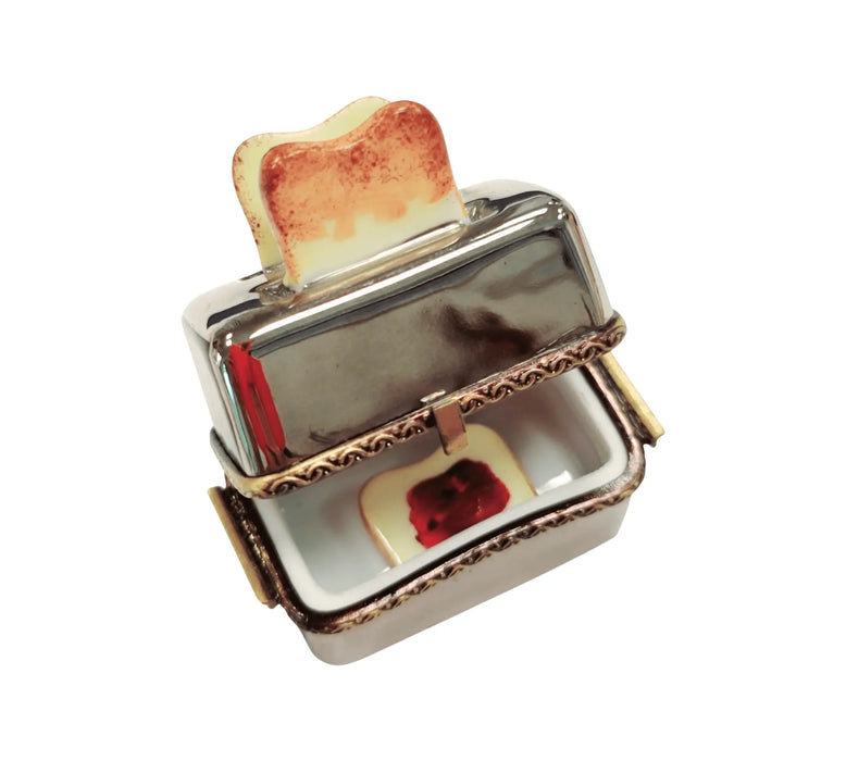 Toaster and Toast Limoges Box for Kitchen Collectors Porcelain Limoges Home Food French Trinket Box