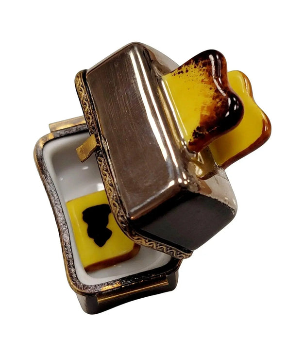 Toaster and Toast Limoges Box for Kitchen Collectors Porcelain Limoges Home Food French Trinket Box