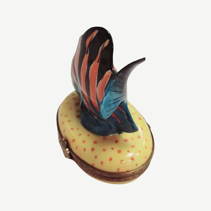 Tropical Fish Limoges Box for Collectors Porcelain Limoges fish ocean beach LIMOGES BOXES French Trinket Box