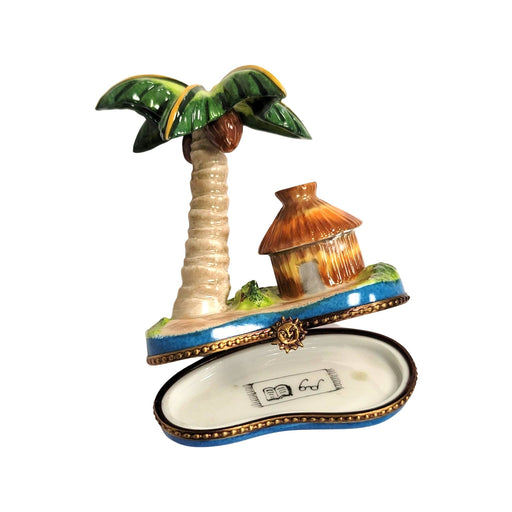 Tropical Paradise Limoges Box for Beach Lovers Porcelain Limoges beach travel French Trinket Box