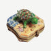 Turtle on Beach Limoges Box Porcelain Figurine-frog LIMOGES BOXES turtle ocean beach-CH3S222