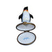 Tuxedo Penguin Limoges Box for Collectors Porcelain Limoges bird winter LIMOGES BOXES French Trinket Box