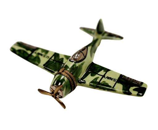 US Navy Camouflage WingTip for Military Collectors Porcelain Limoges vehicle united states French Trinket Box