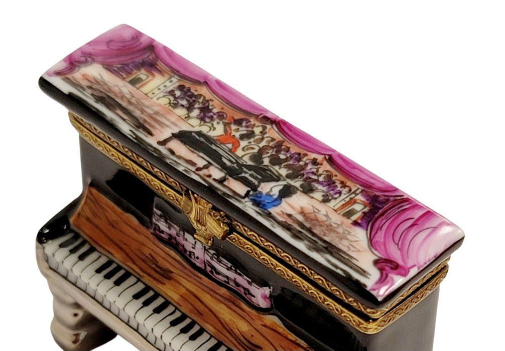 Upright Piano Choir Pianoist Limoges Box Porcelain Figurine-Music LIMOGES BOXES dance-CH3S206B