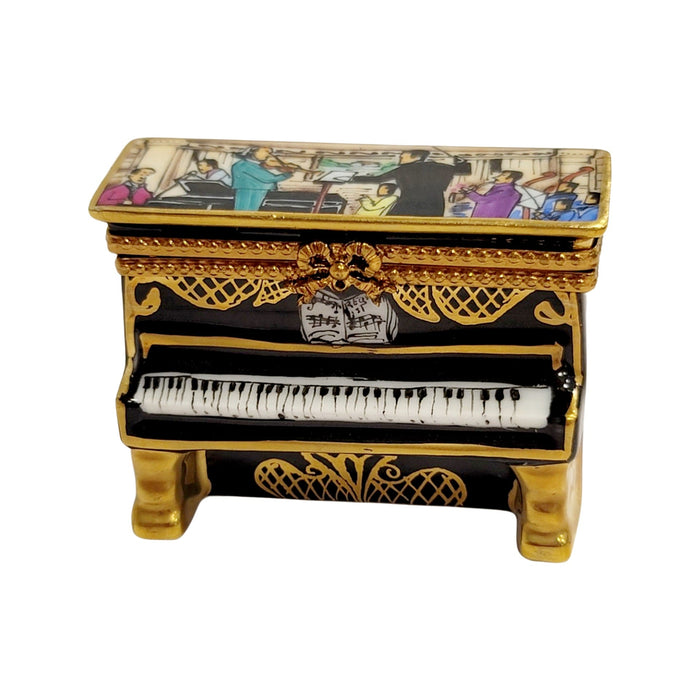 Upright Piano Limoges Box for Music Lovers Porcelain Limoges Music LIMOGES BOXES dance French Trinket Box