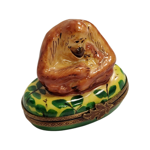Orangutan Family Limoges Box for Animal Lovers Porcelain Limoges wild animals French Trinket Box