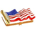 USA Flag Limoges Box for Patriotic Collectors Porcelain Limoges united states patriotic French Trinket Box
