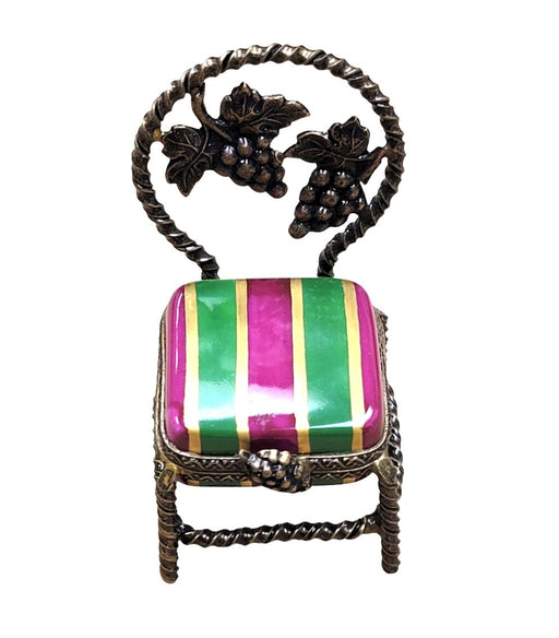 Vanity Antique Chair Limoges Box Porcelain Figurine-furniture home LIMOGES BOXES-CH6D171
