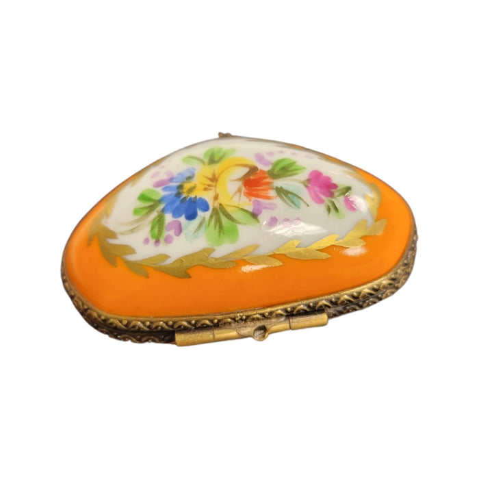Vibrant Floral Limoges Box for Elegant Collectors Porcelain Limoges shaped French Trinket Box