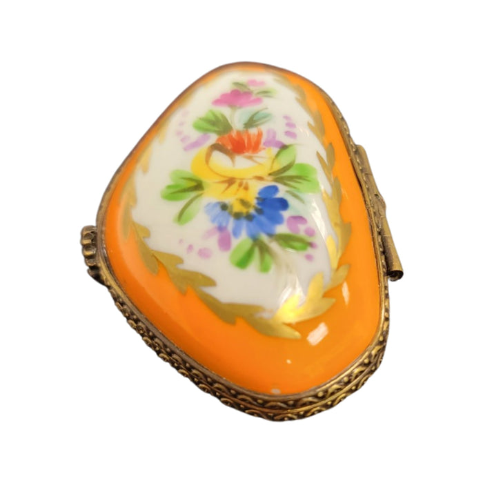 Vibrant Floral Limoges Box for Elegant Collectors Porcelain Limoges shaped French Trinket Box