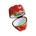 Vibrant Red Pepper Limoges Box for Culinary Collectors Porcelain Limoges vegetables French Trinket Box
