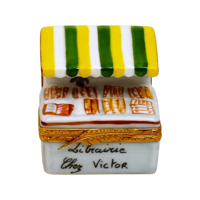 Victor's Book Store Limoges Box for Book Lovers Porcelain Limoges book professional French Trinket Box