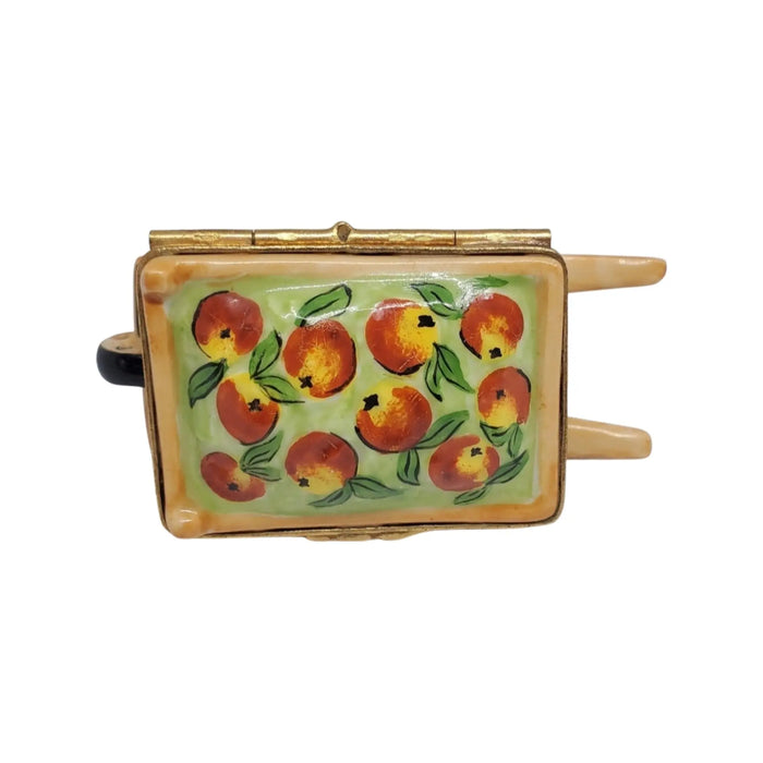 Fruits Limoges Box for Collectors Porcelain Limoges basket fruit French Trinket Box