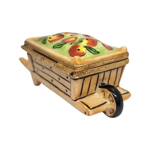 Fruits Limoges Box for Collectors Porcelain Limoges basket fruit French Trinket Box