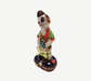 Whimsical Clown Figurine for Collectors Porcelain Limoges Circus Clown French Trinket Box